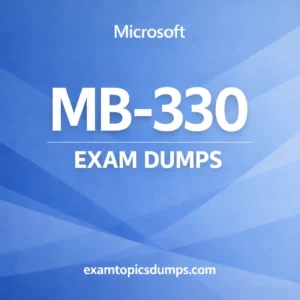 Microsoft MB-330 Exam Dumps